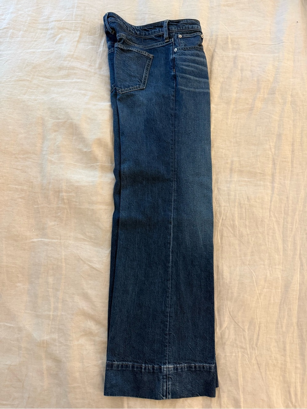 J. Crew Dark Blue High-Rise Wide-Leg Jeans - Picture 5 of 5